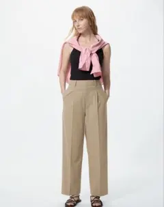 【未使用】　タックワイドパンツ　ユニクロ