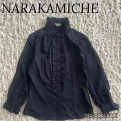 NARACAMICIE ナラカミーチェ フリル ブラウス シャツ ブラック S