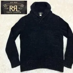 極美品✨ RRL ショーツカラー プルオーバー ローゲージニット USA製