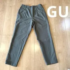 GU テーパードパンツ カーキ Mサイズ