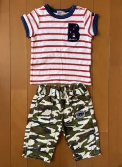 ミキハウス ダブルビー Ｔシャツ＋パンツ 2点セット 90