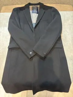 NANO UNIVERSE ナノユニバース　ウール140s チェスターコート黒L