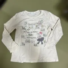 ニットプランナー　刺繍　長袖Tシャツ　130