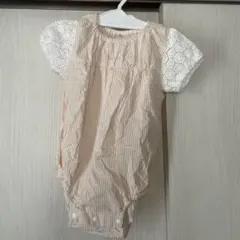 バースデイ ベビー服 ロンパース 70 ストライプ柄のサムネイル