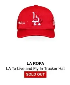 candee着用！ laropa レッドメッシュキャップ