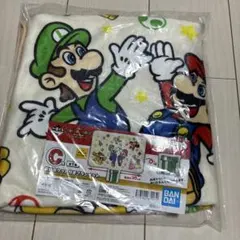 スーパーマリオ一番くじC賞　収納ポケット付きブランケット 90cm