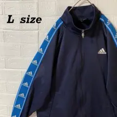 アディダス　スリーブライントラックジャケット　ネイビー