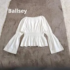 専用美品✨️Ballsey ボールジィ シャーリング 袖フレア ペプラムブラウス