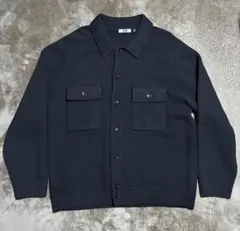 UNIQLO U ラムニットジャケット　ブラックXL