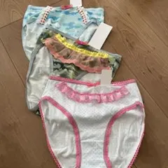 カラフルフリルショーツセット３枚