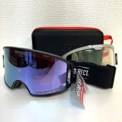 D:RECT 美品　ゴーグル 2レンズ付き　スノーゴーグル