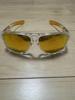 あ*ま様 OAKLEY サングラス シルバーフレーム オレンジミラーレンズ