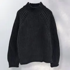 ジーユー GU チャンキーニット ハイネックセーター 長袖 無地 S《i182