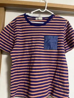 BACK NUMBER ストライプ 半袖Tシャツ Lサイズ