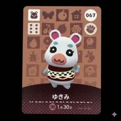〈新品未使用〉どうぶつの森 ゆきみ amiiboカード あつ森 アミーボ
