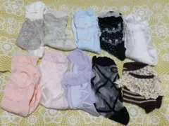 チュチュアンナ シースルーソックス 靴下 まとめ売りセット レース リボン 花柄