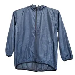 3L　ダークブルー フード付き　ウィンドブレーカー　防花粉　撥水　防風