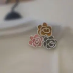 花ブローチハンドメイド