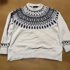 RAGEBLUE ノルディック柄セーター M