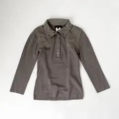 00s 異素材ニット スエード タイト トップス grunge平成 y2k