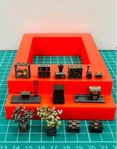 ミニチュア★ひな人形★増設セット★フィギュア★1/64人形に★リーメントに