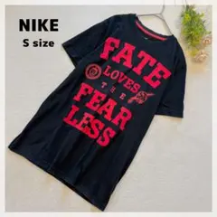 【ナイキ】ロゴTシャツ S ネイビー×レッド DRYFIT カジュアル