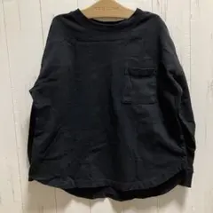 GU ブラック 長袖カットソー　120