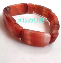 天然石 ブレスレット バングル 朱色 パワーストーン 新品