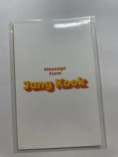BTS ジョングク Butter メッセージカード