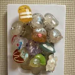 海の生き物&お祭りキャラクターのピカピカひかるリング&リング12個セットのサムネイル