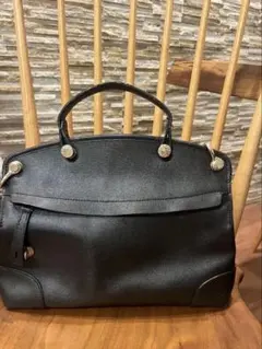 【FURLA】【送料無料】ブラック ハンドバッグ ショルダーバッグ　フルラ