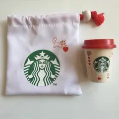 【未使用】スターバックス バレンタイン2025 ミニカップ＆巾着袋