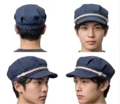 ヘリーハンセン キャスケット ネイビー ウール マリンキャップ 帽子　ワーク