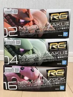 ガンプラ MG シャア専用ズゴック / RG ズゴック ザク 3点セット