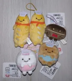 すみっコぐらし あつまるんですいろんななかま ゴムひも付きマスコット