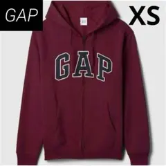 新品タグ付き　完売　GAP ジップアップパーカー　タスカンレッド　XS