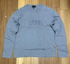 エンポリオアルマーニ 長袖Tシャツ M グレー ロゴスタッズ ロンTのサムネイル