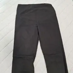 マタニティ　黒　ストレッチパンツ　パンツ　調節あり　犬印　Lサイズ