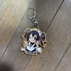 木製　ラブライブ　メイド姿の可愛い矢澤にこキーホルダー