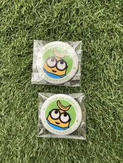 未開封　新品　ミニオンズ 缶バッジ 2個セット キャラクターグッズ
