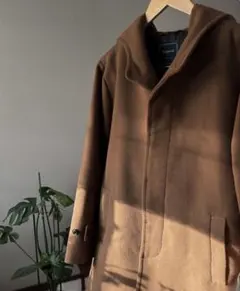 Request ブラウン フード付きコート 希少