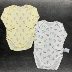 ユニクロ UNIQLO ボディスーツ 肌着 ロンパース 2点セット