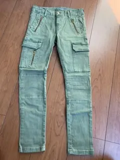 美品！ZARAのスキニーカーゴパンツ　8 128 カーキ　ザラ