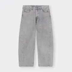 GU バレルレッグジーンズ　丈標準 29インチ　ライトグレー