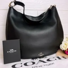 美品☆COACHコーチ トートバッグ レザー ブラック A4収納 ビジネス