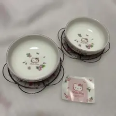 ハローキティ ペア デザートセット ボウル 皿 いちご 苺 ①