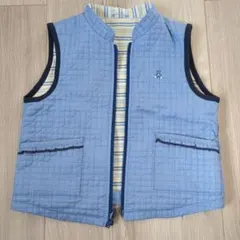 ファミリア 　キルティングベスト リバーシブル110cm