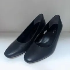 【美品】24時間以内発送 AOKI LES MUES 黒パンプス24.5cmのサムネイル