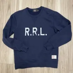 RRLロゴネイビースウェットトレーナー　V ガゼットMビンテージ