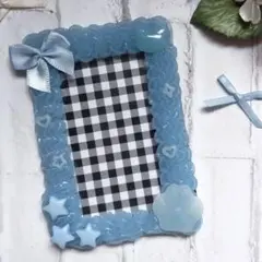 ホイップデコ 硬質トレカケース ブルー 水色 シンプル